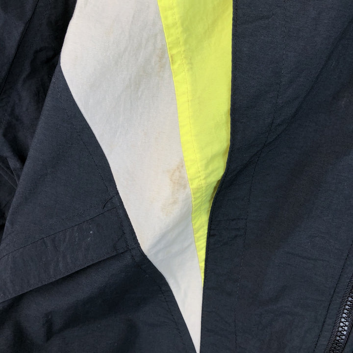 Vintage 90'S Nike silver tag nylon jacket, size L, men's unclear black type Vintage Second Hand