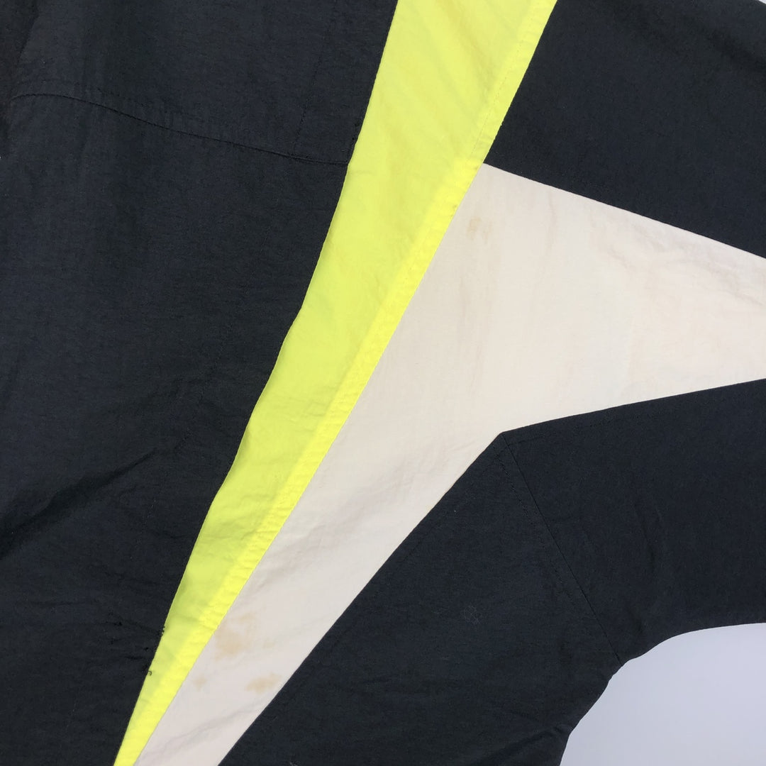 Vintage 90'S Nike silver tag nylon jacket, size L, men's unclear black type Vintage Second Hand