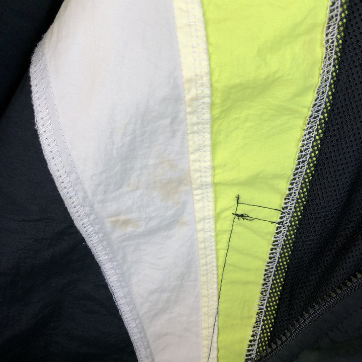 Vintage 90'S Nike silver tag nylon jacket, size L, men's unclear black type Vintage Second Hand
