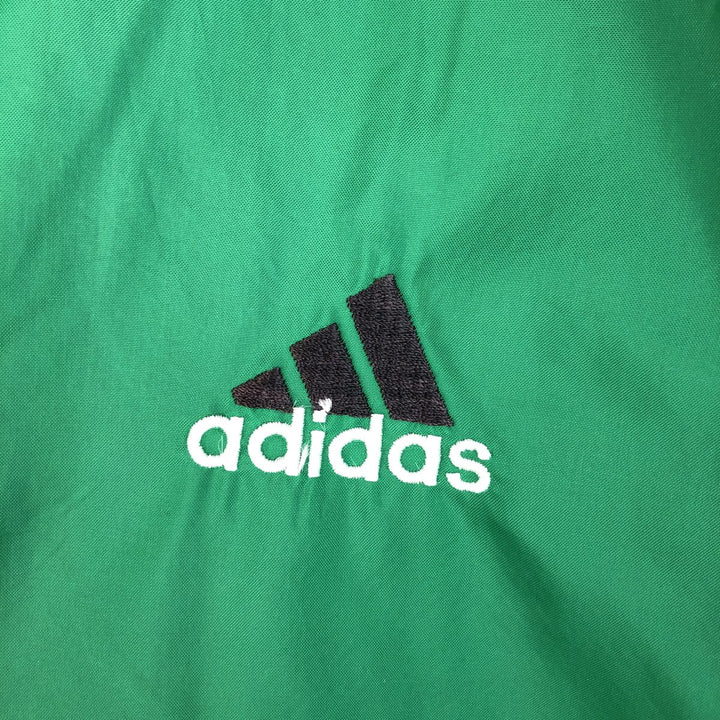 Vintage 90s-00'S Adidas nylon jacket with back logo, size XL, men's unclear green type Vintage Second Hand