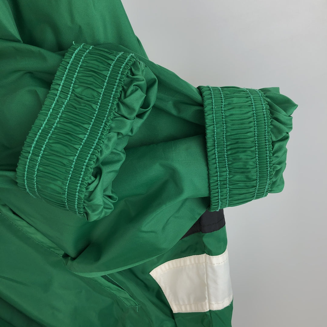 Vintage 90s-00'S Adidas nylon jacket with back logo, size XL, men's unclear green type Vintage Second Hand
