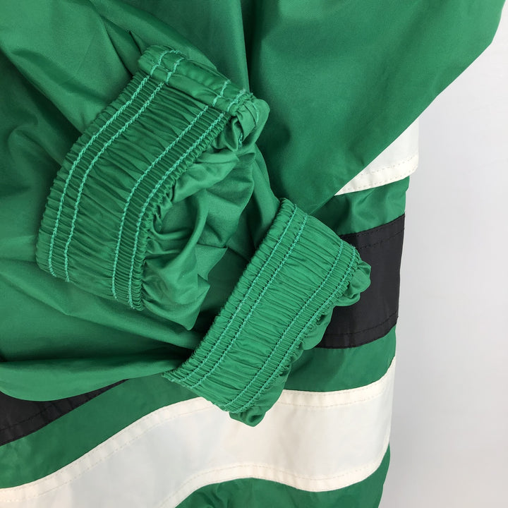 Vintage 90s-00'S Adidas nylon jacket with back logo, size XL, men's unclear green type Vintage Second Hand