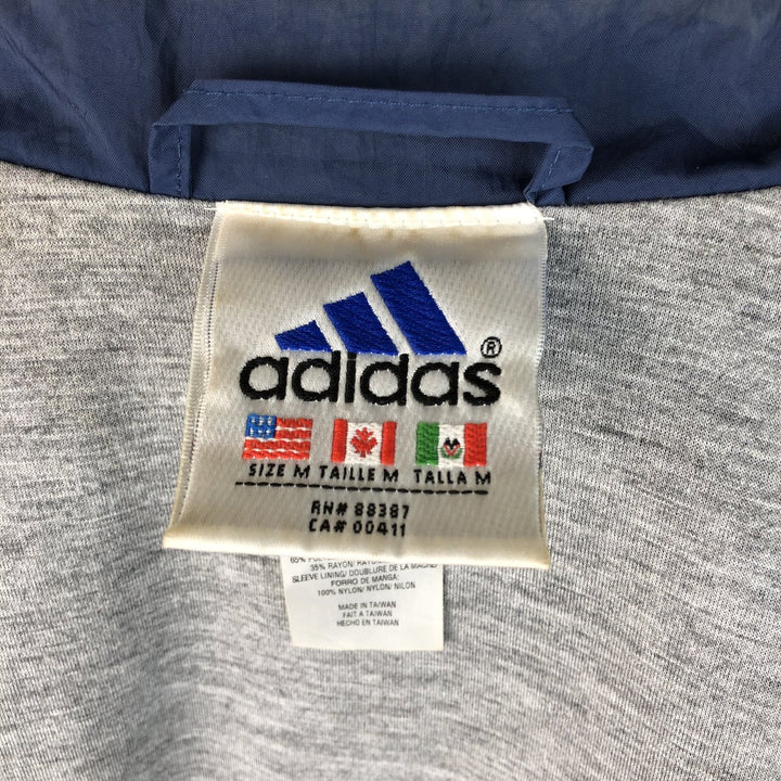 90s~ Adidas nylon jacket, men's size M Nylon navy blue type Vintage Second Hand