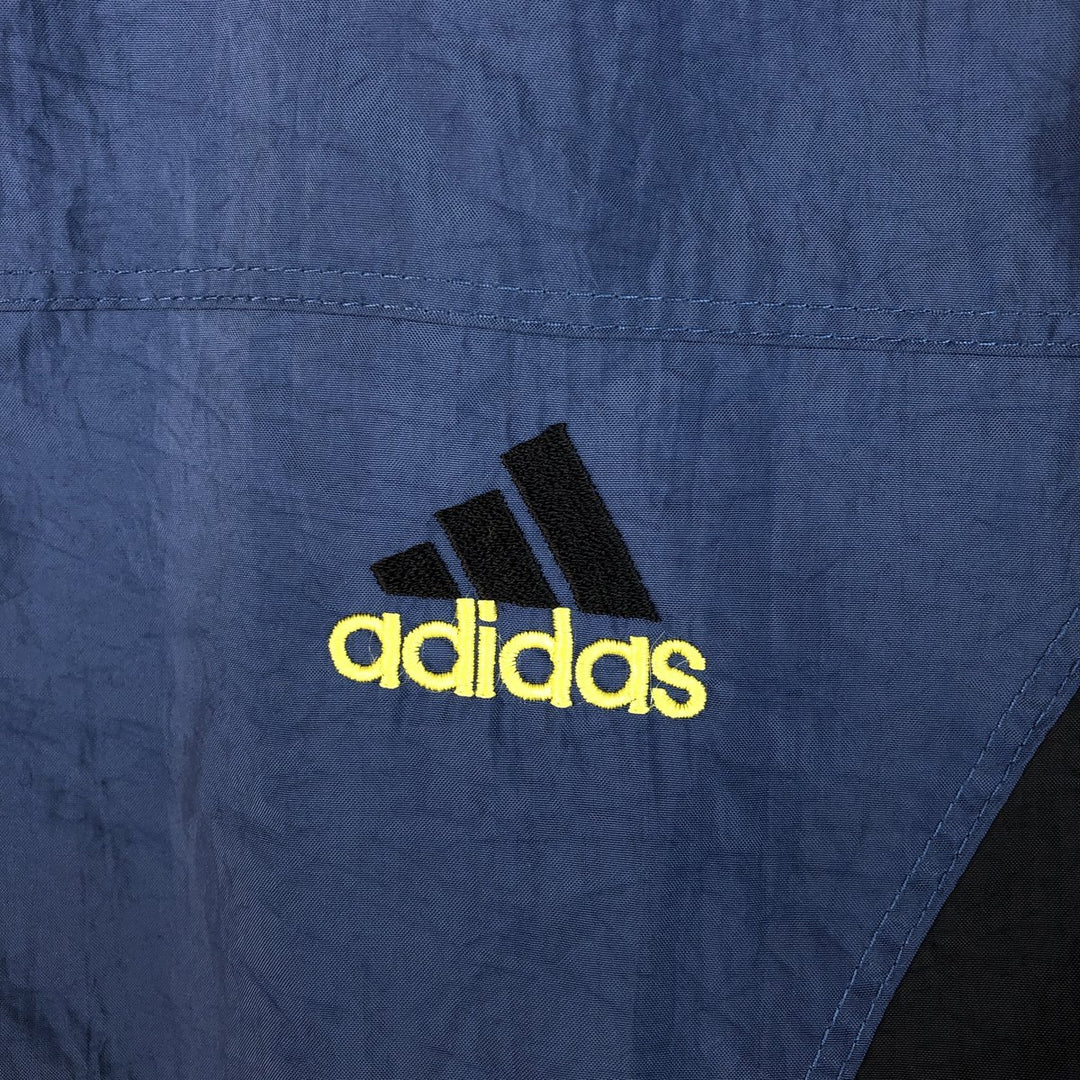 90s~ Adidas nylon jacket, men's size M Nylon navy blue type Vintage Second Hand