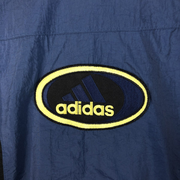 90s~ Adidas nylon jacket, men's size M Nylon navy blue type Vintage Second Hand