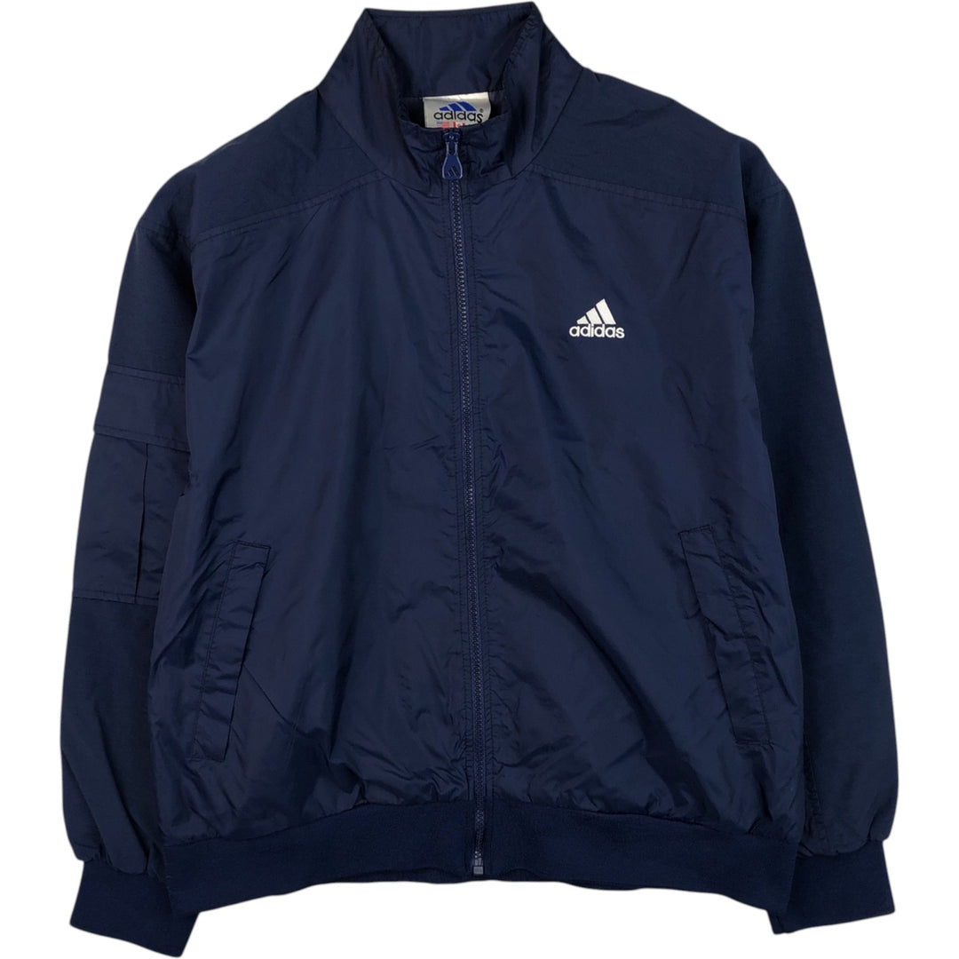 90s~00'S Adidas nylon jacket, men's size L, vintage Nylon navy blue type Vintage Second Hand