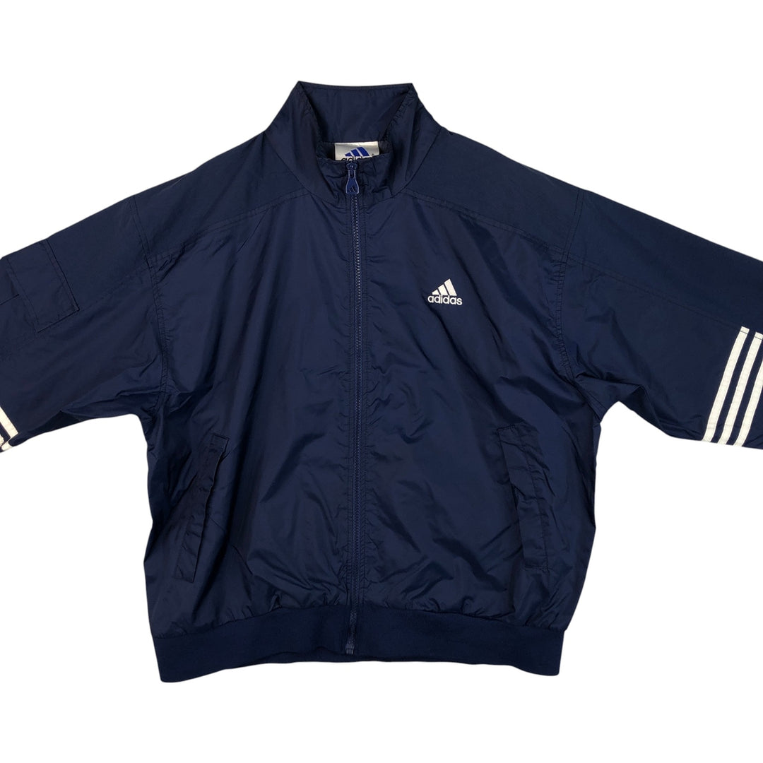 90s~00'S Adidas nylon jacket, men's size L, vintage Nylon navy blue type Vintage Second Hand