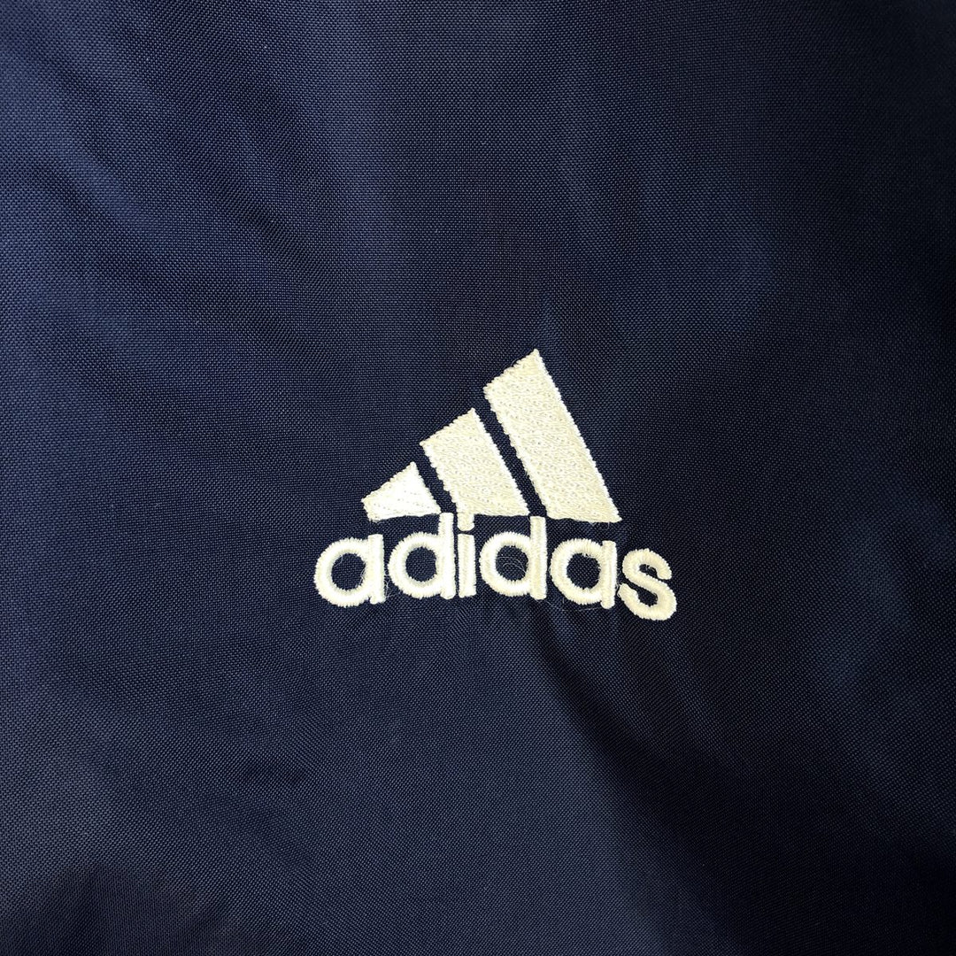 90s~00'S Adidas nylon jacket, men's size L, vintage Nylon navy blue type Vintage Second Hand