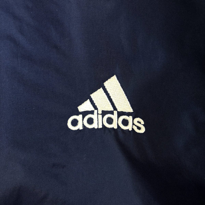90s~00'S Adidas nylon jacket, men's size L, vintage Nylon navy blue type Vintage Second Hand