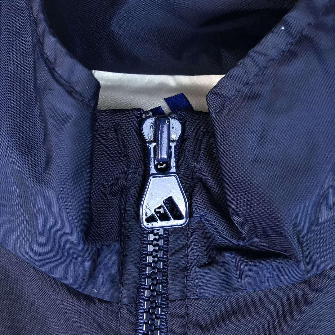 90s~00'S Adidas nylon jacket, men's size L, vintage Nylon navy blue type Vintage Second Hand