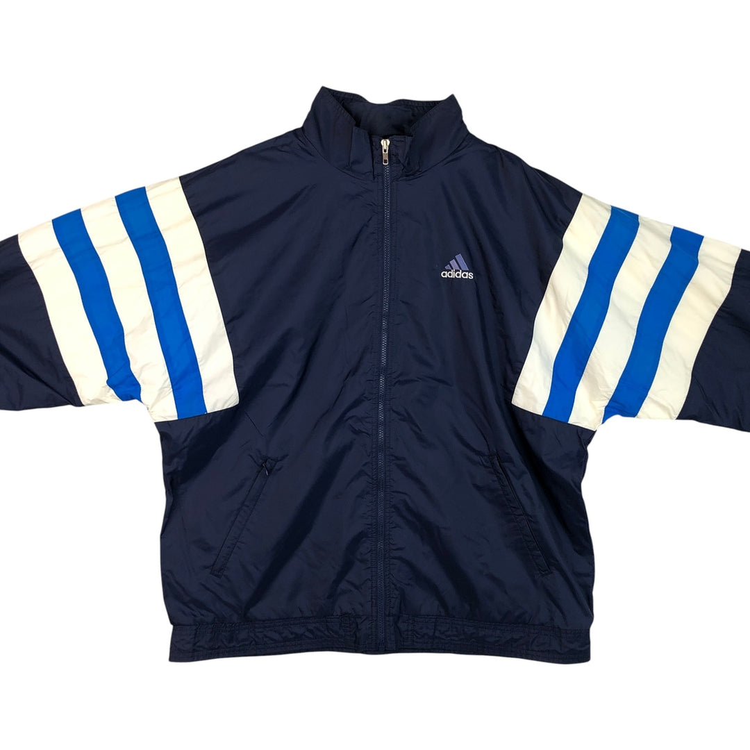 Vintage 90s-00'S Adidas nylon jacket, men's size XL Nylon navy blue type Vintage Second Hand