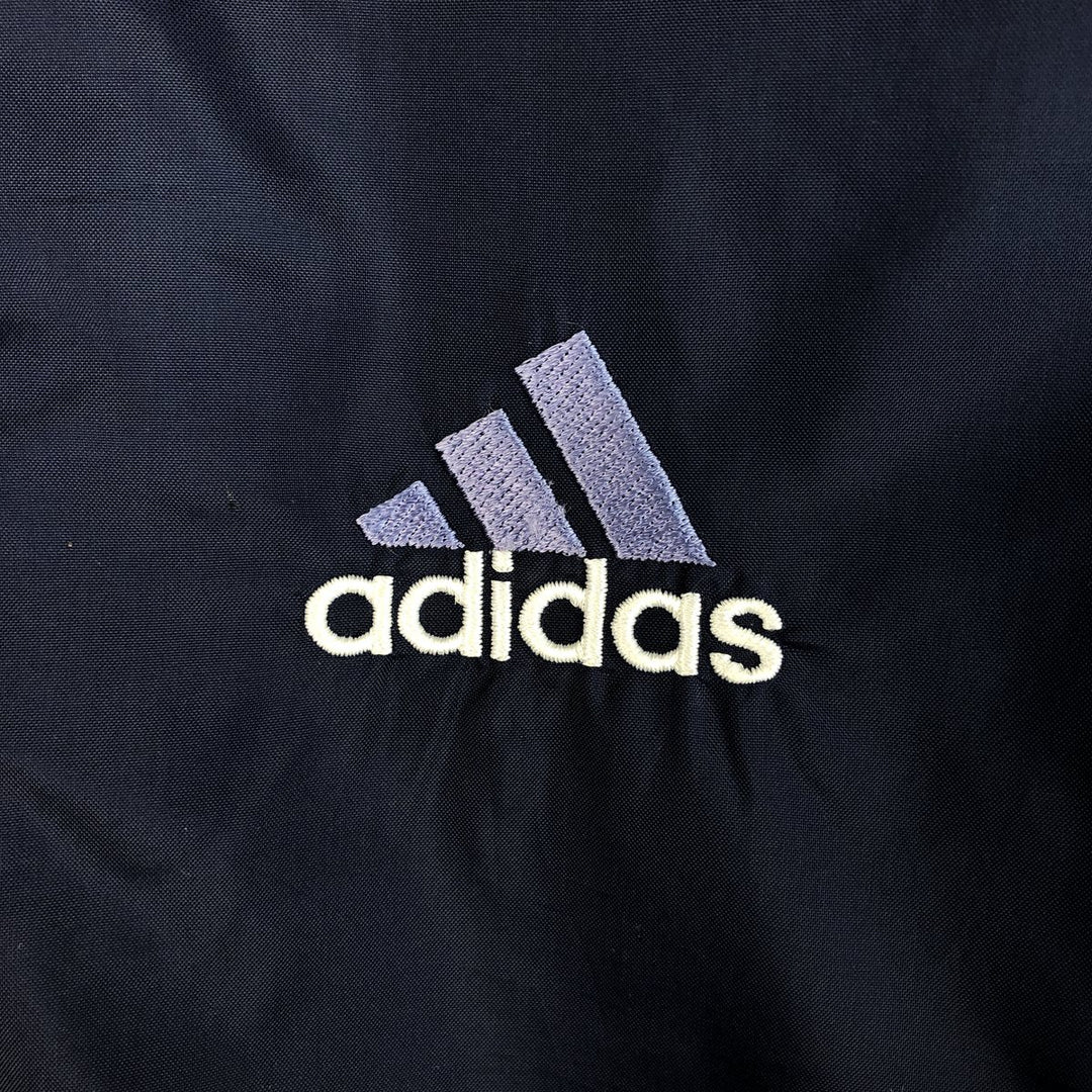Vintage 90s-00'S Adidas nylon jacket, men's size XL Nylon navy blue type Vintage Second Hand
