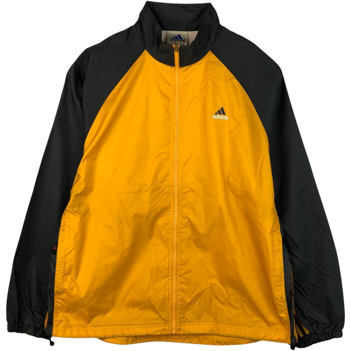 90'S Adidas Nylon Jacket, Men's XL Size, Vintage Nylon orange type Vintage Second Hand