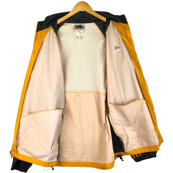 90'S Adidas Nylon Jacket, Men's XL Size, Vintage Nylon orange type Vintage Second Hand