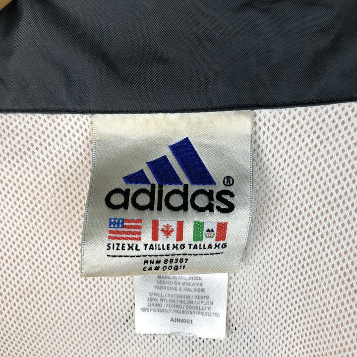 90'S Adidas Nylon Jacket, Men's XL Size, Vintage Nylon orange type Vintage Second Hand