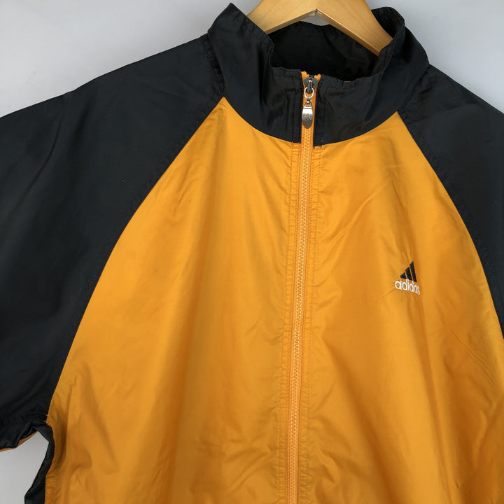 90'S Adidas Nylon Jacket, Men's XL Size, Vintage Nylon orange type Vintage Second Hand