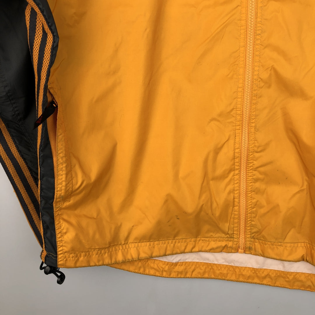 90'S Adidas Nylon Jacket, Men's XL Size, Vintage Nylon orange type Vintage Second Hand