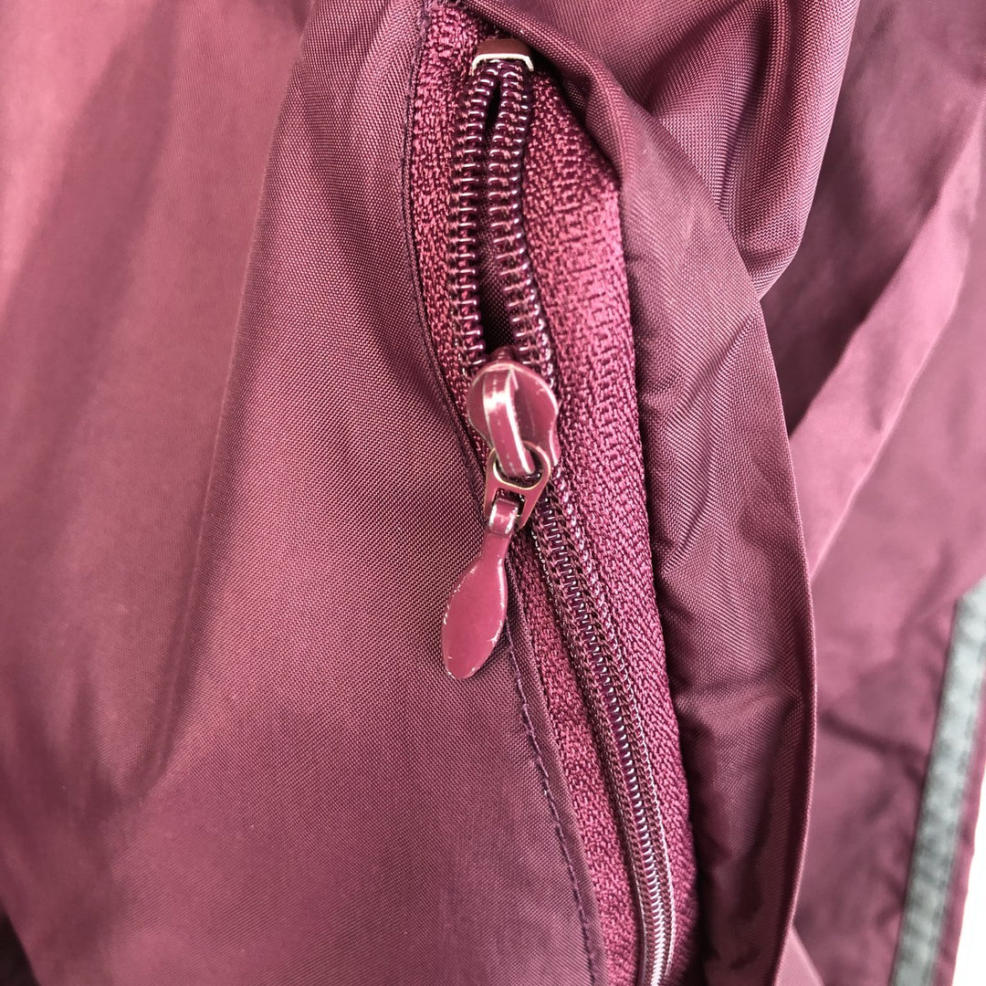 90'S Adidas Nylon Jacket, Men's Size L, Vintage Nylon wine-red Vintage Second Hand