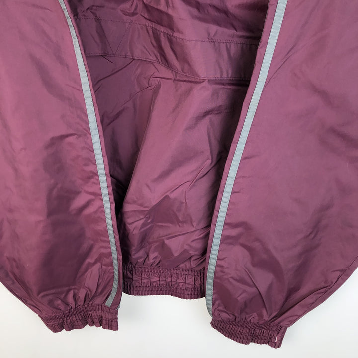 90'S Adidas Nylon Jacket, Men's Size L, Vintage Nylon wine-red Vintage Second Hand