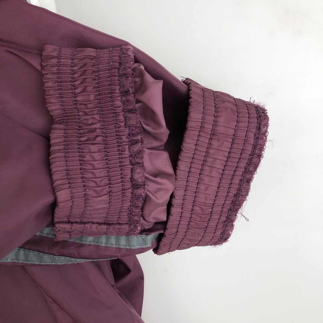 90'S Adidas Nylon Jacket, Men's Size L, Vintage Nylon wine-red Vintage Second Hand