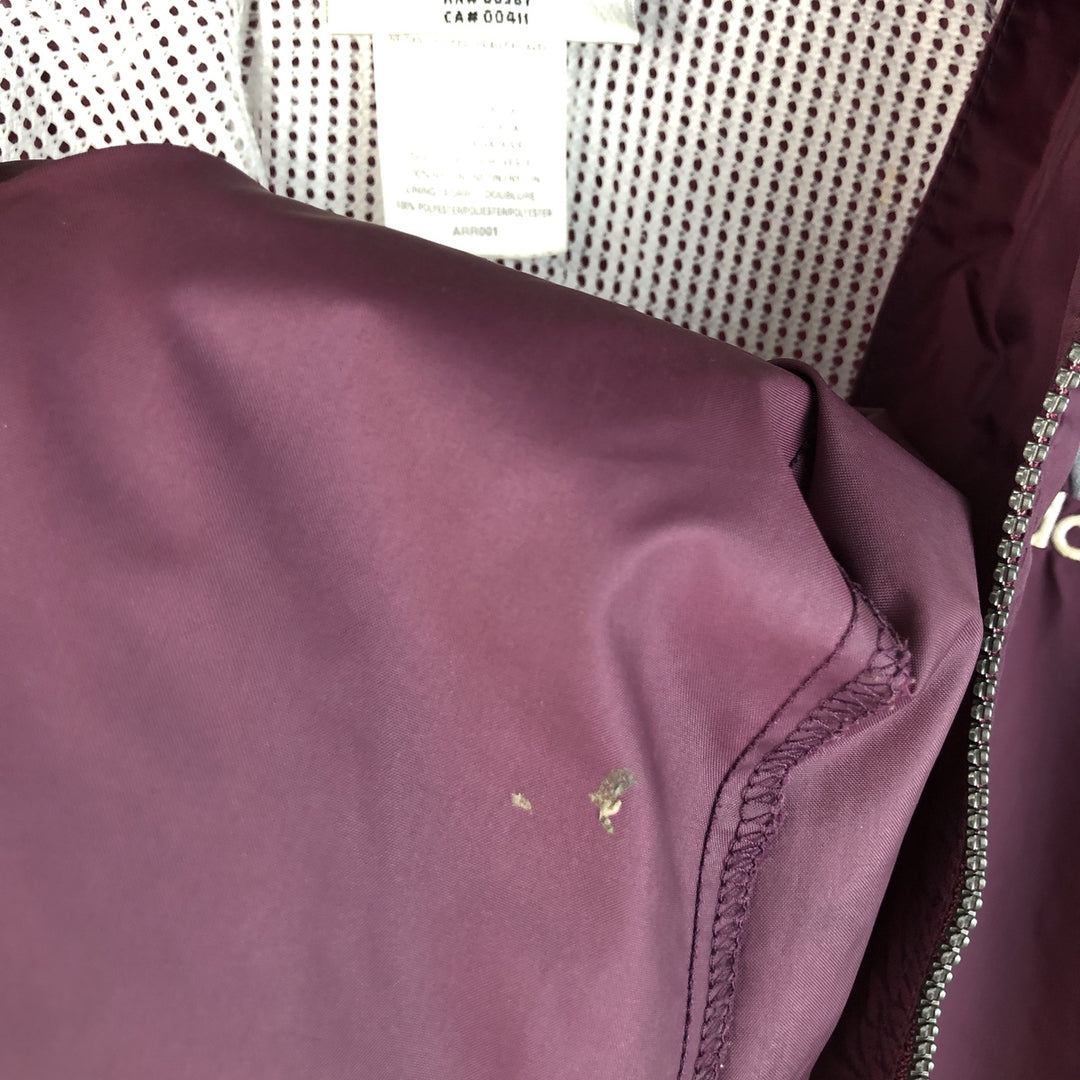 90'S Adidas Nylon Jacket, Men's Size L, Vintage Nylon wine-red Vintage Second Hand