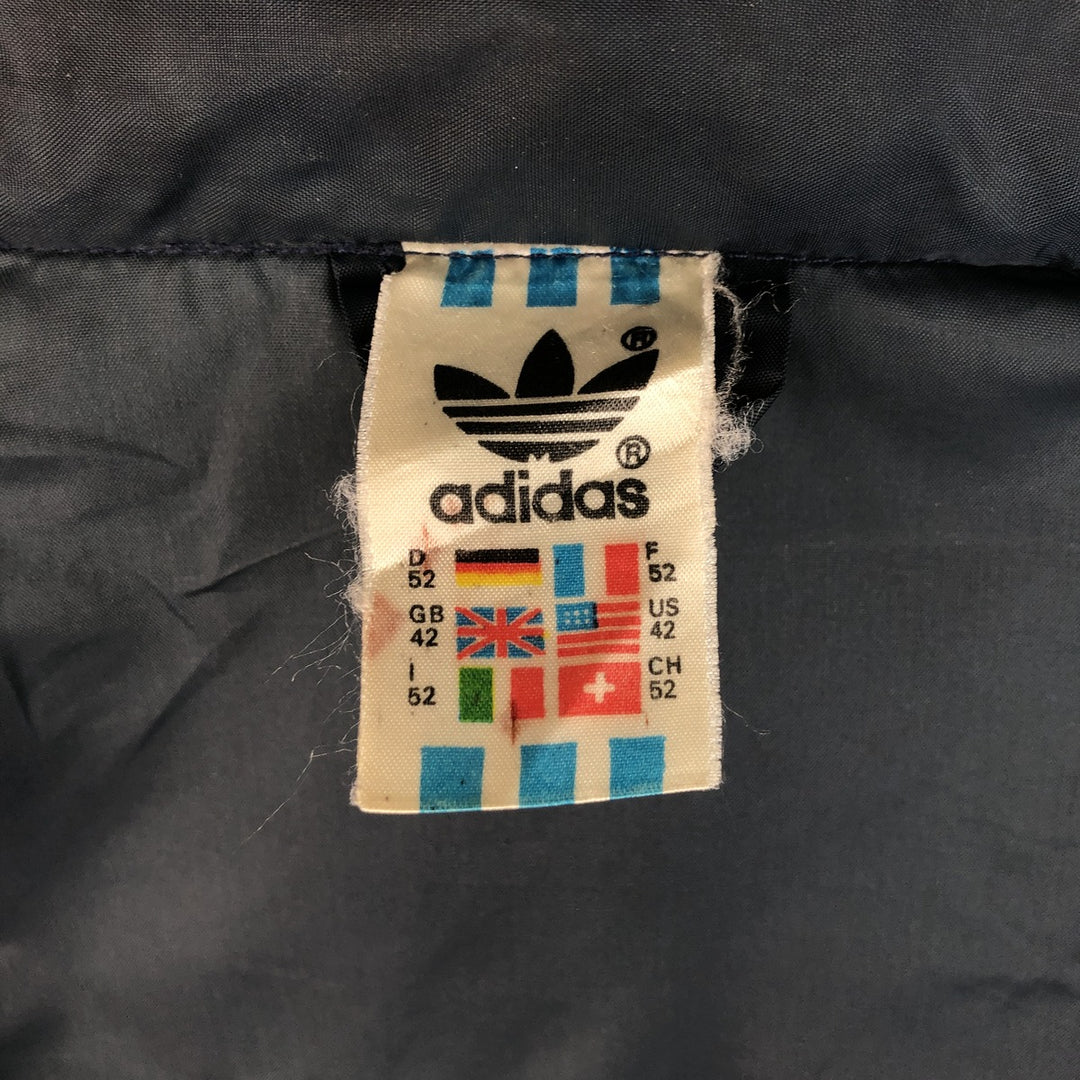 Vintage 80s-90'S Adidas Trefoil Logo Nylon Jacket, Men's Size L Nylon navy blue type Vintage Second Hand
