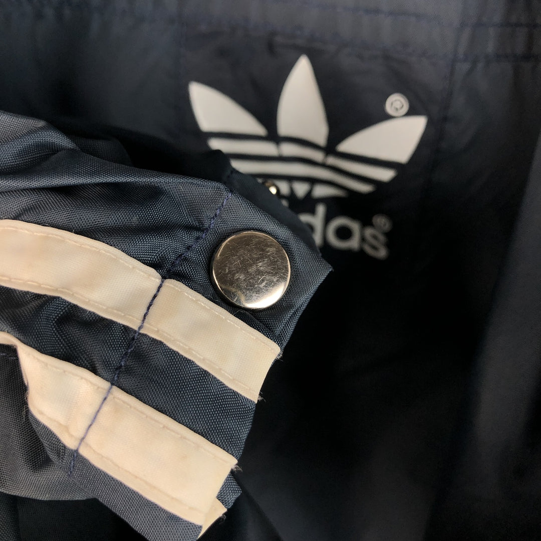 Vintage 80s-90'S Adidas Trefoil Logo Nylon Jacket, Men's Size L Nylon navy blue type Vintage Second Hand