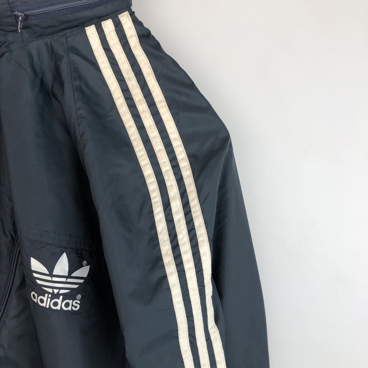 Vintage 80s-90'S Adidas Trefoil Logo Nylon Jacket, Men's Size L Nylon navy blue type Vintage Second Hand