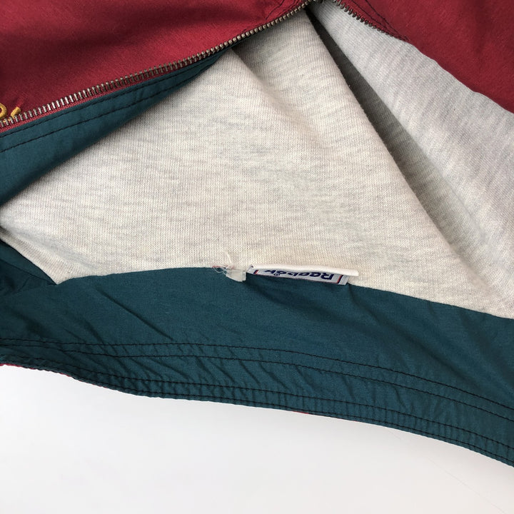 Reebok Half-Zip All-Over Print Warm-Up Pullover, Men's XL unclear red type Vintage Second Hand