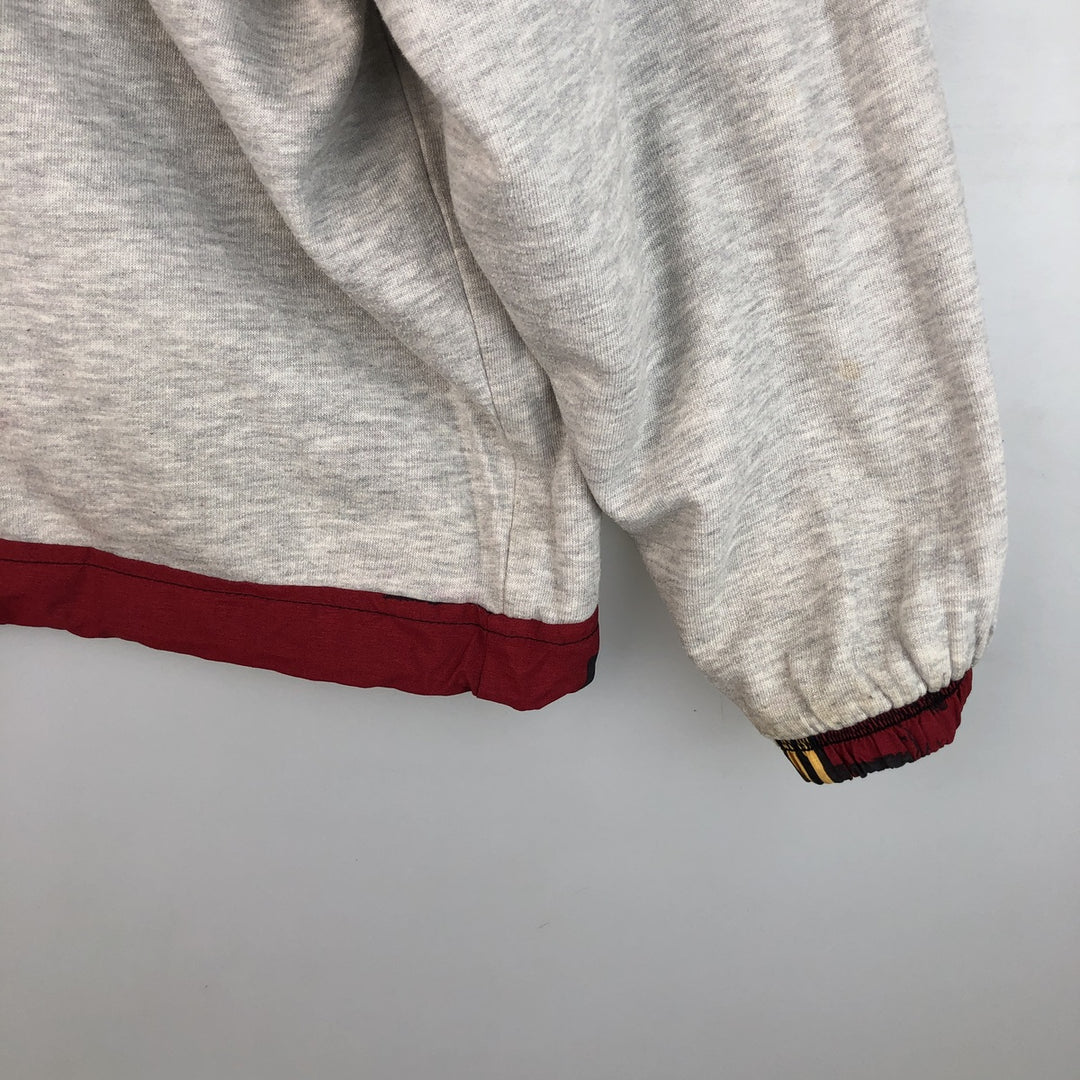 Reebok Half-Zip All-Over Print Warm-Up Pullover, Men's XL unclear red type Vintage Second Hand