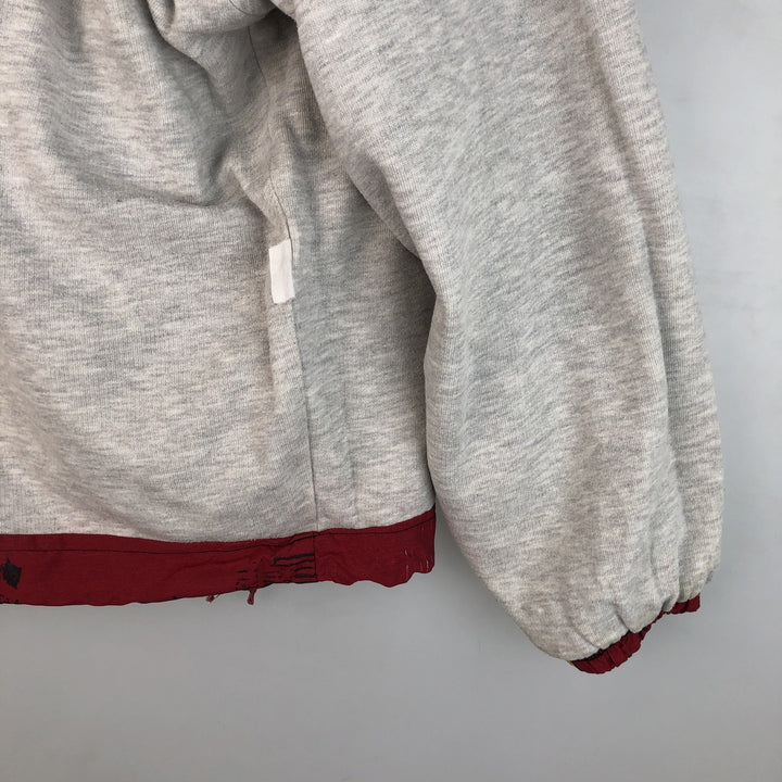 Reebok Half-Zip All-Over Print Warm-Up Pullover, Men's XL unclear red type Vintage Second Hand