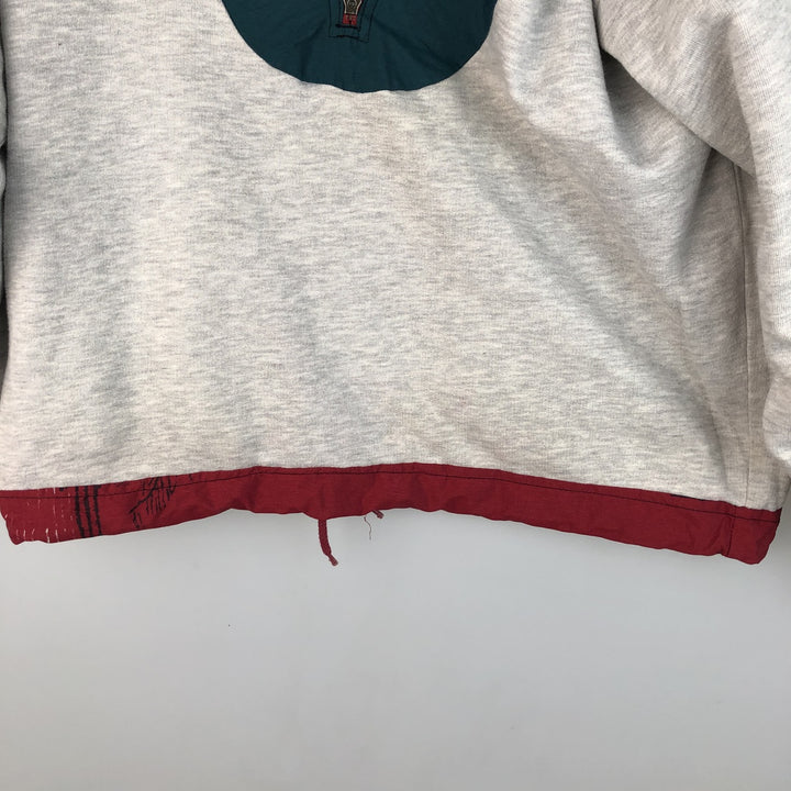 Reebok Half-Zip All-Over Print Warm-Up Pullover, Men's XL unclear red type Vintage Second Hand