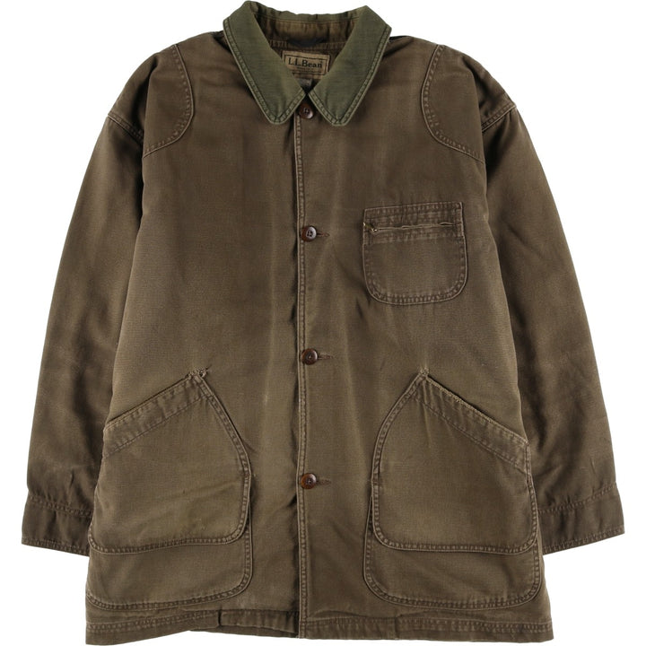 90s-00'S LLBean Padded Duck Hunting Jacket, Men's XL, Vintage cotton brown type Vintage Second Hand
