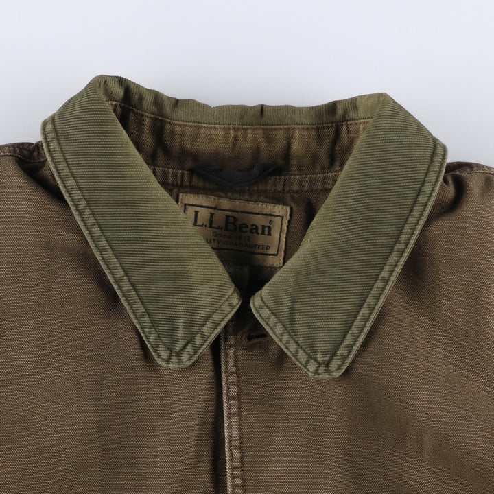 90s-00'S LLBean Padded Duck Hunting Jacket, Men's XL, Vintage cotton brown type Vintage Second Hand