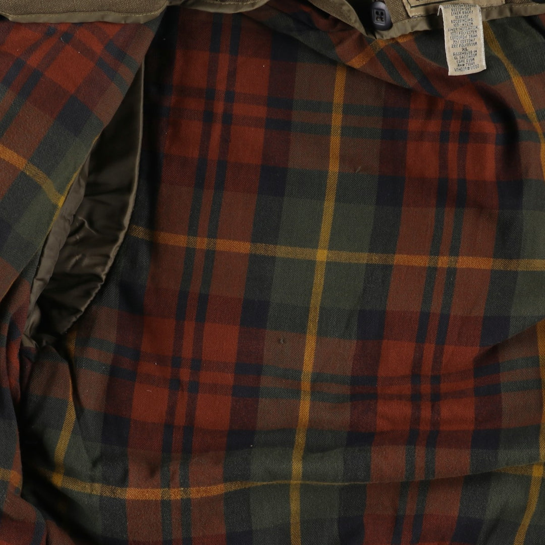 90s-00'S LLBean Padded Duck Hunting Jacket, Men's XL, Vintage cotton brown type Vintage Second Hand