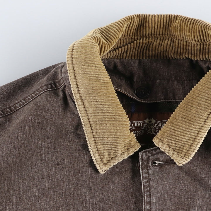 Levi's padded hunting jacket, men's size XL cotton brown type Vintage Second Hand