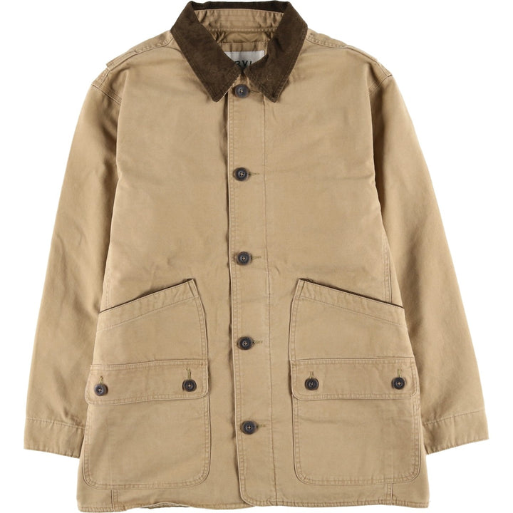 Orvis padded duck hunting jacket, men's size L cotton Beige type Vintage Second Hand