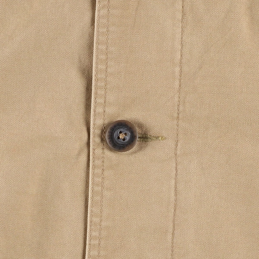 Orvis padded duck hunting jacket, men's size L cotton Beige type Vintage Second Hand