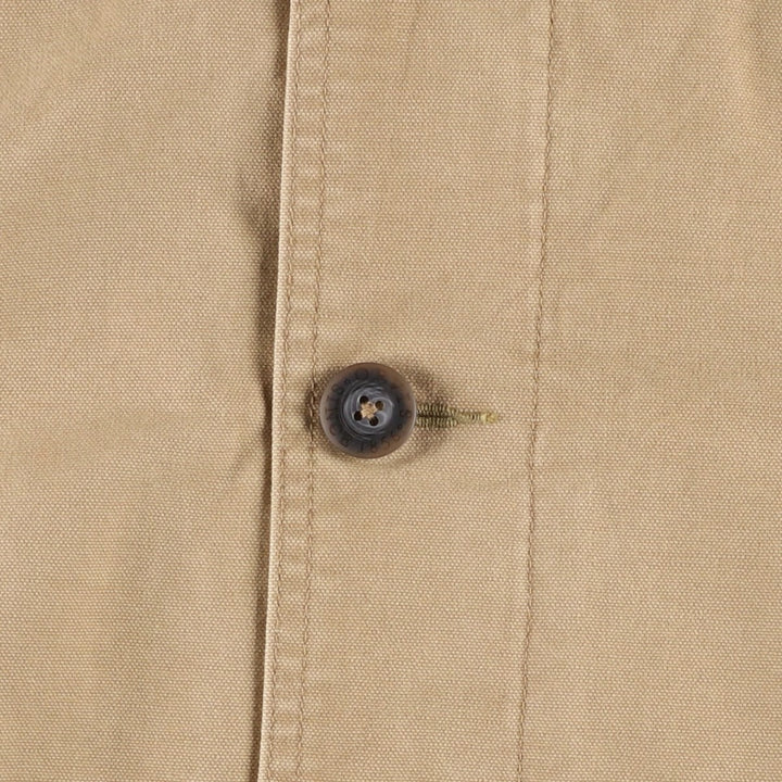 Orvis padded duck hunting jacket, men's size L cotton Beige type Vintage Second Hand