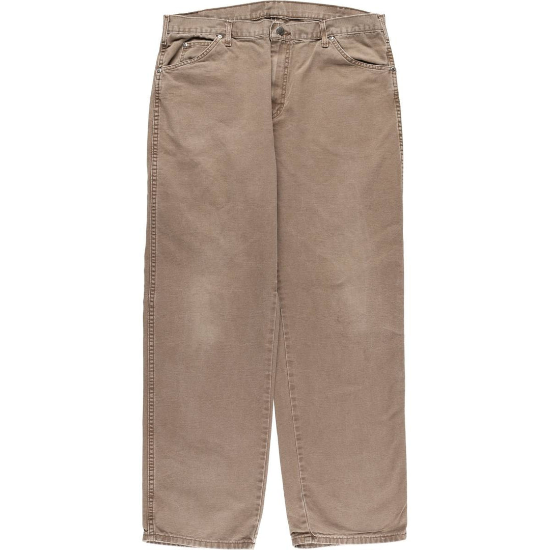 Dickies Duck Work Pants Men's W37 cotton beige type brown Vintage Second Hand