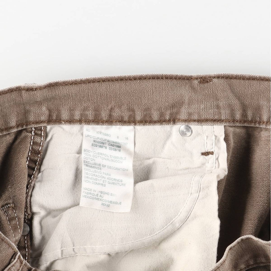 Dickies Duck Work Pants Men's W37 cotton beige type brown Vintage Second Hand