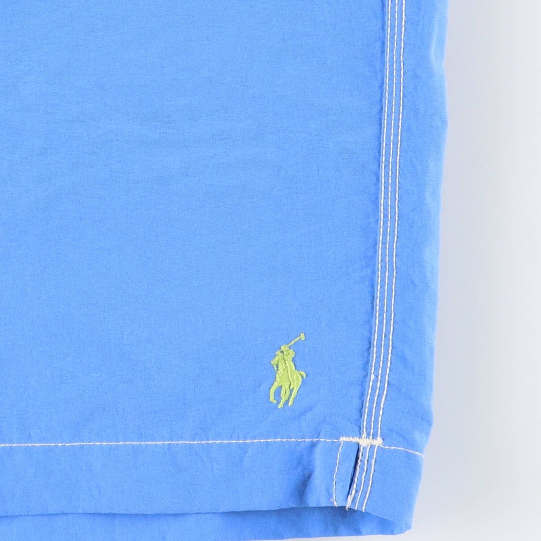 Ralph Lauren POLO by Ralph Lauren swim shorts, men's size XL Nylon Blue type light blue Vintage Second Hand