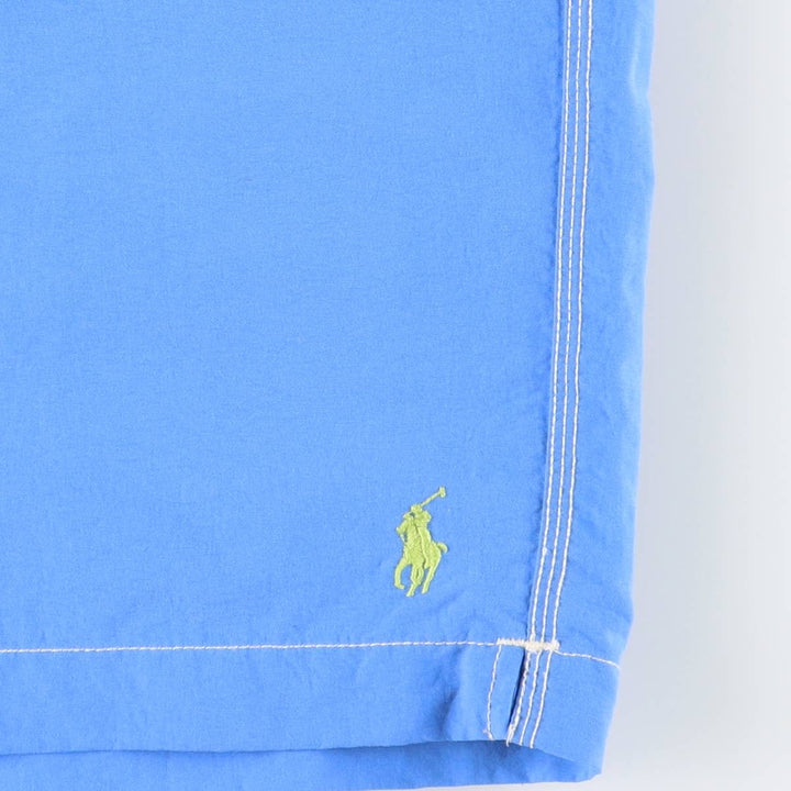 Ralph Lauren POLO by Ralph Lauren swim shorts, men's size XL Nylon Blue type light blue Vintage Second Hand