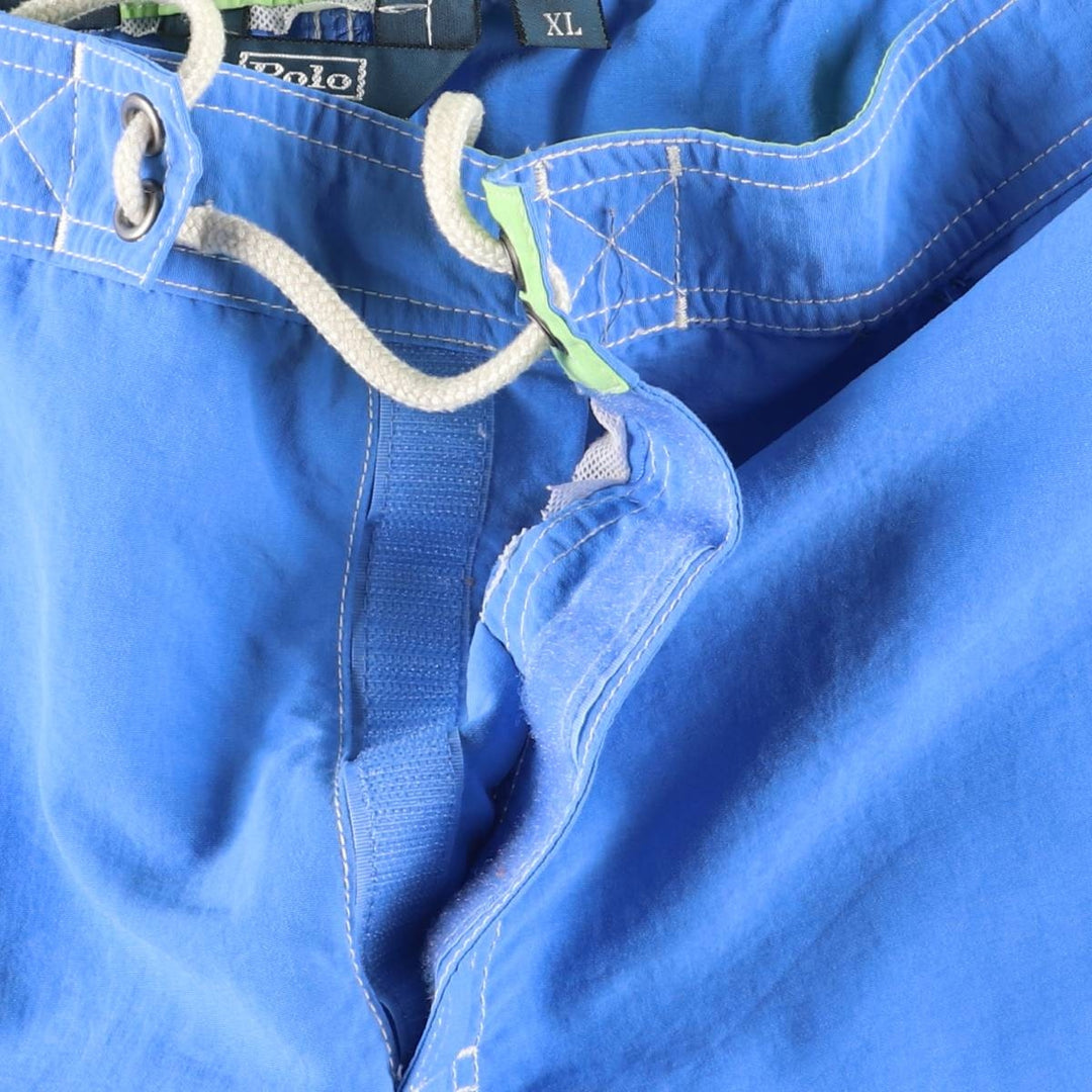 Ralph Lauren POLO by Ralph Lauren swim shorts, men's size XL Nylon Blue type light blue Vintage Second Hand