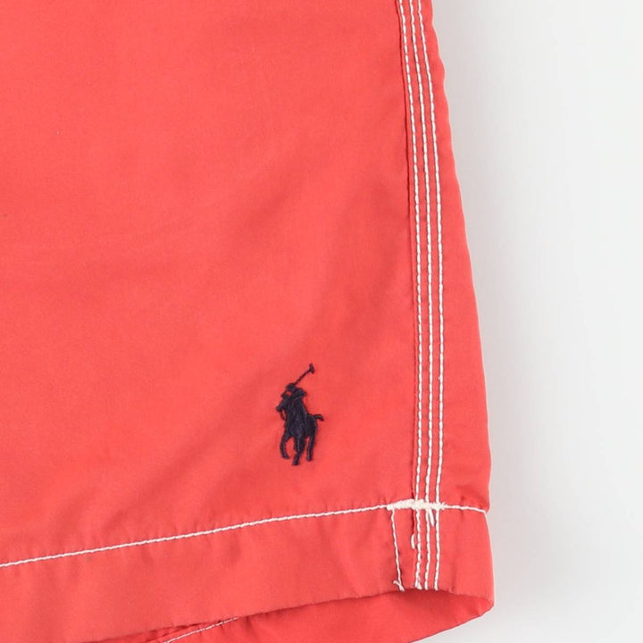 Ralph Lauren POLO by Ralph Lauren swim shorts, men's size L polyester red type Vintage Second Hand