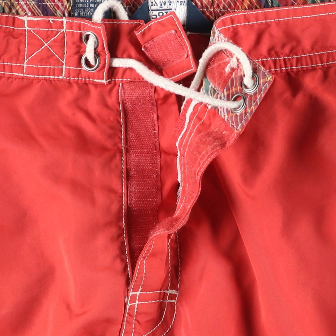 Ralph Lauren POLO by Ralph Lauren swim shorts, men's size L polyester red type Vintage Second Hand