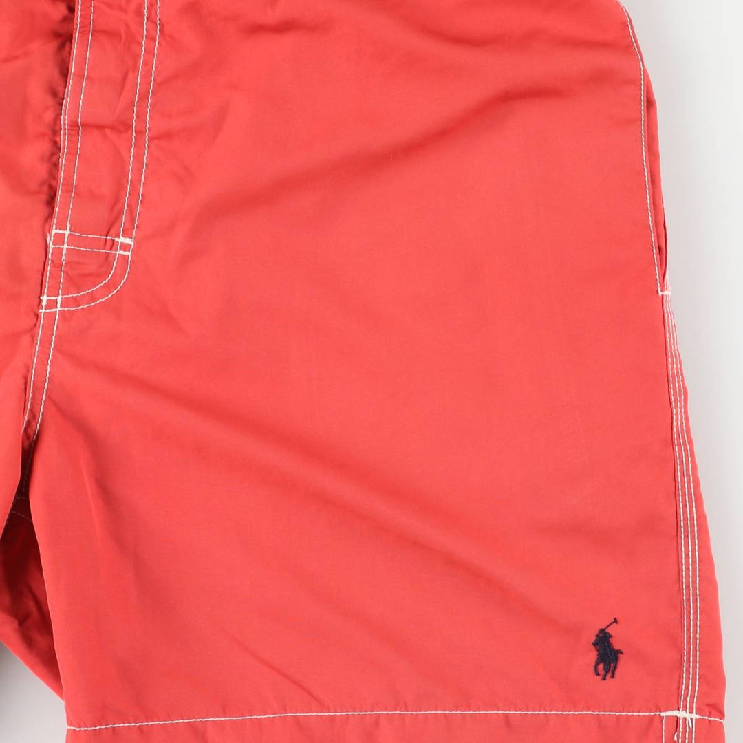Ralph Lauren POLO by Ralph Lauren swim shorts, men's size L polyester red type Vintage Second Hand