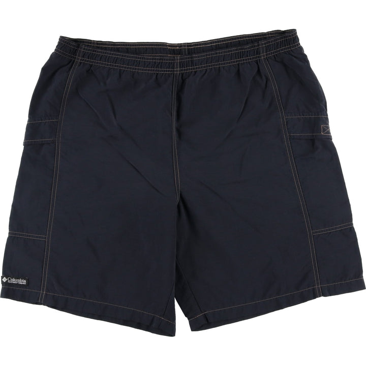Columbia swim shorts, men's size M Nylon black type Vintage Second Hand