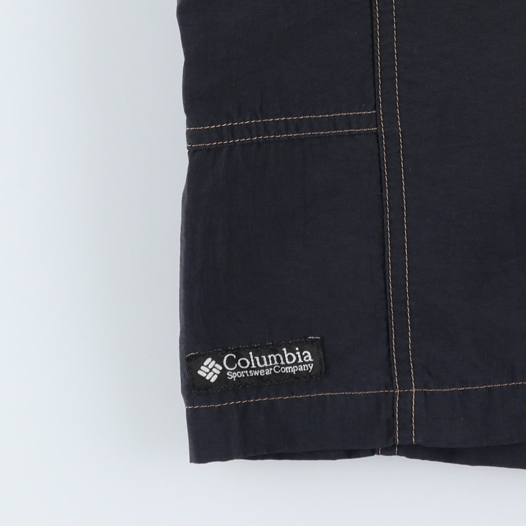 Columbia swim shorts, men's size M Nylon black type Vintage Second Hand