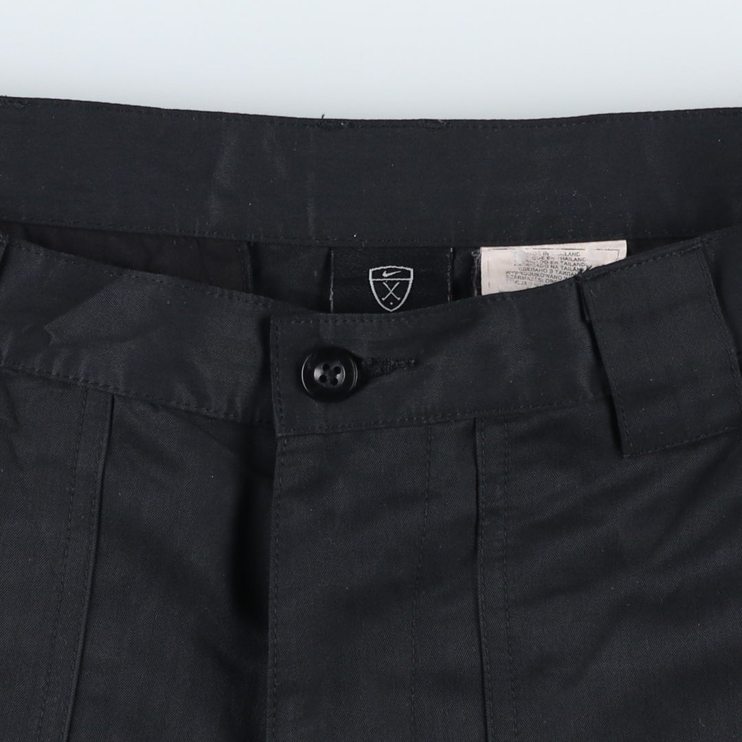 Nike Golf Chino Shorts, Men's Size Medium polyester black type Vintage Second Hand
